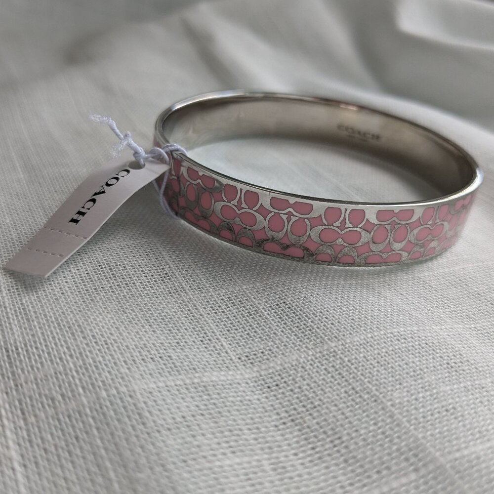 NWT Coach Signature Enamel Bangle